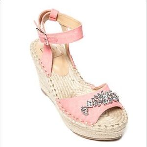 NEW Kaari Blue Chloe Jewel Espadrille Sandals